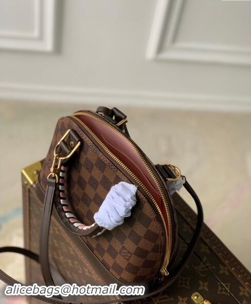 Trendy Design Louis Vuitton Damier Ebene Canvas Alma BB Bag  Braided Top Handle N40447 2023