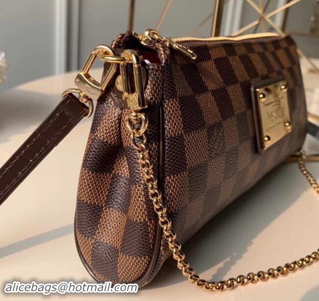 Buy Discount Louis Vuitton Damier Ebene Canvas Eva Crossbody Bag M55213