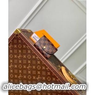 Top Quality Louis Vuitton Damier Ebene Canvas Coin Purse Wallet N64423 Rosalie