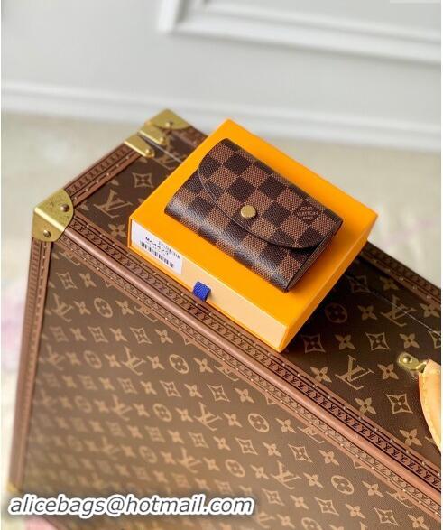 Top Quality Louis Vuitton Damier Ebene Canvas Coin Purse Wallet N64423 Rosalie