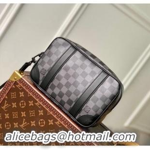 Best Quality Louis Vuitton Damier Graphite Canvas Pochette Kasai Pouch N60501