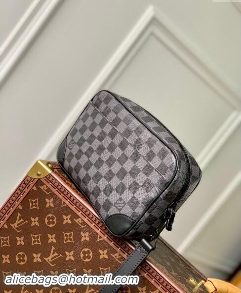 Best Quality Louis Vuitton Damier Graphite Canvas Pochette Kasai Pouch N60501