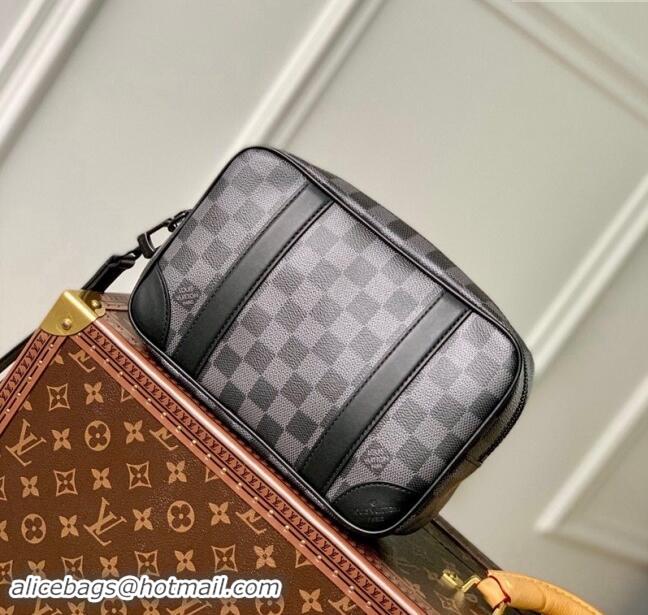 Best Quality Louis Vuitton Damier Graphite Canvas Pochette Kasai Pouch N60501