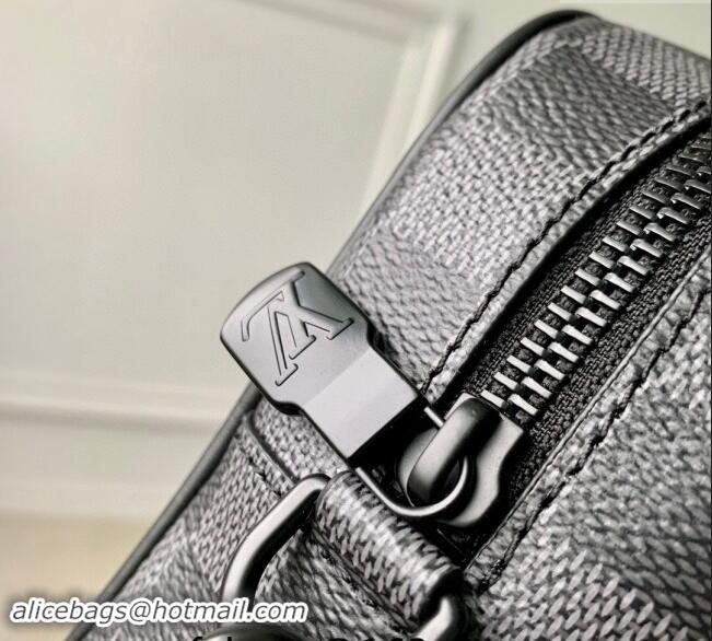 Best Quality Louis Vuitton Damier Graphite Canvas Pochette Kasai Pouch N60501