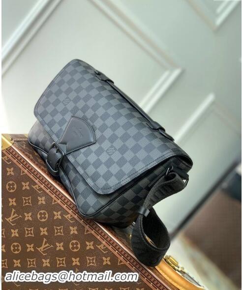 Top Design Louis Vuitton  Damier Graphite Canvas Montsouris Messenger Bag N46685