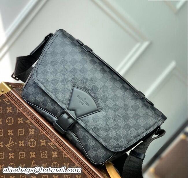 Top Design Louis Vuitton  Damier Graphite Canvas Montsouris Messenger Bag N46685