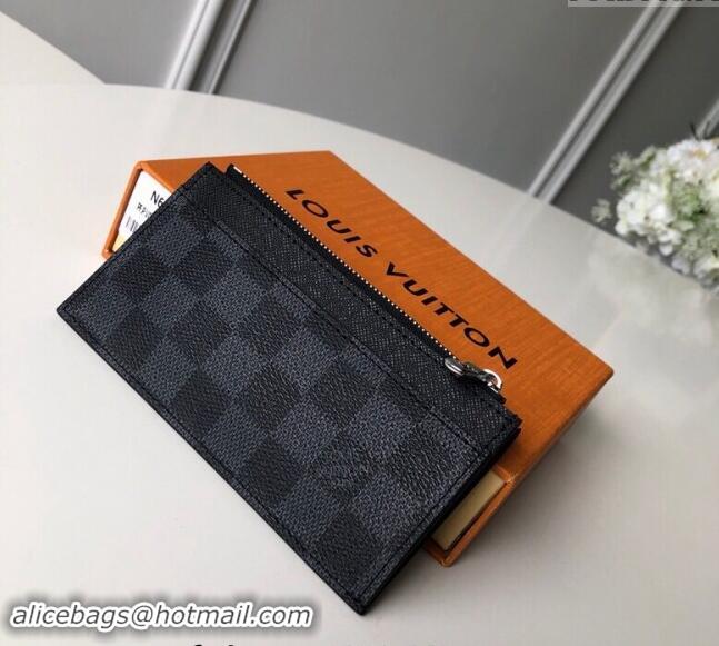 Good Taste Louis Vuitton Damier Graphite Canvas Coin Card Holder Wallet N64038