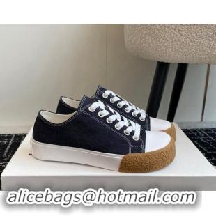 Super Quality Loewe Terra Vulca Canvas Low-top Sneakers Dark Blue 009092