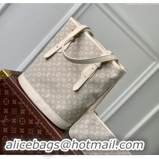 Buy Cheap Louis Vuitton Monogram Denim Bucket bag 0518 Grey 2023