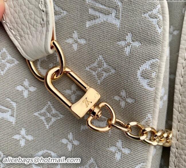 Buy Cheap Louis Vuitton Monogram Denim Bucket bag 0518 Grey 2023