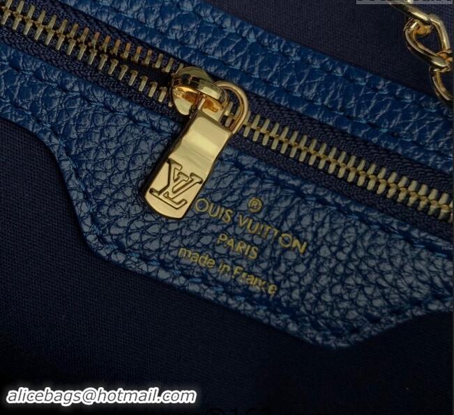 Top Grade Louis Vuitton Monogram Denim Bucket bag 0518 Blue 2023