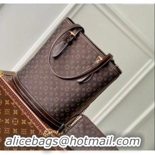 Top Design Louis Vuitton Monogram Denim Bucket Bag 0518 Brown 2023