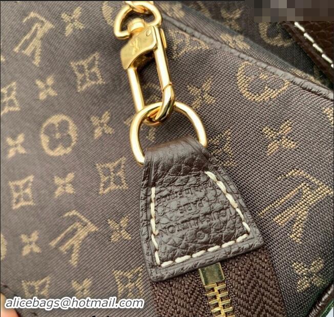 Top Design Louis Vuitton Monogram Denim Bucket Bag 0518 Brown 2023