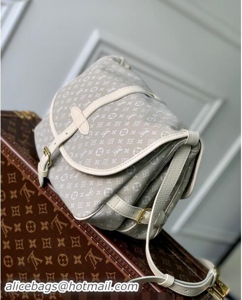 Affordable Price Louis Vuitton Monogram Denim Saumur MM Shoulder bag M63753 Grey 2023