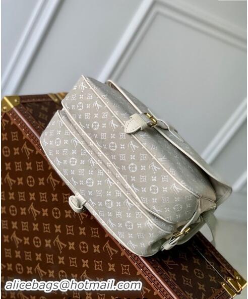 Affordable Price Louis Vuitton Monogram Denim Saumur MM Shoulder bag M63753 Grey 2023