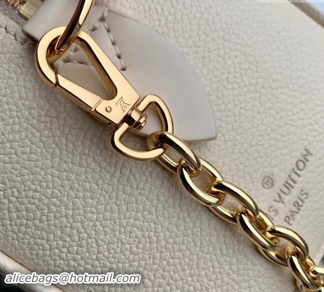 Discount Louis Vuitton Monogram Empreinte Leather Speedy Bandouliere 20 Bag M58954 Cream Beige