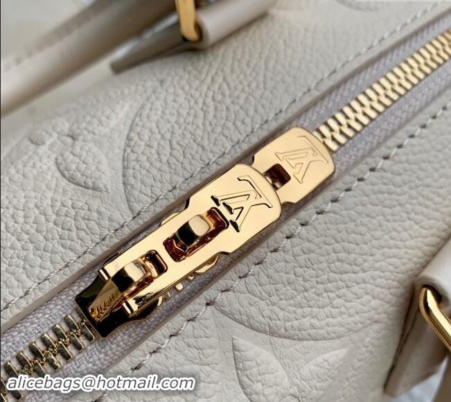 Discount Louis Vuitton Monogram Empreinte Leather Speedy Bandouliere 20 Bag M58954 Cream Beige