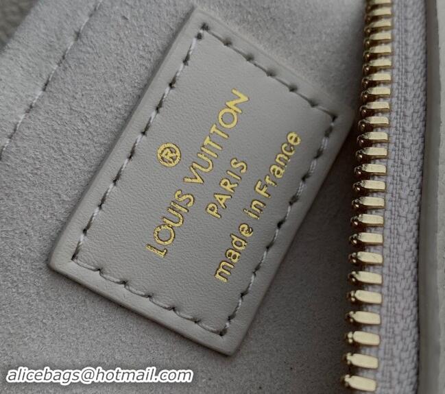 Discount Louis Vuitton Monogram Empreinte Leather Speedy Bandouliere 20 Bag M58954 Cream Beige