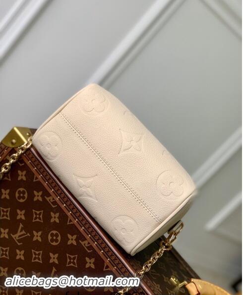 Discount Louis Vuitton Monogram Empreinte Leather Speedy Bandouliere 20 Bag M58954 Cream Beige