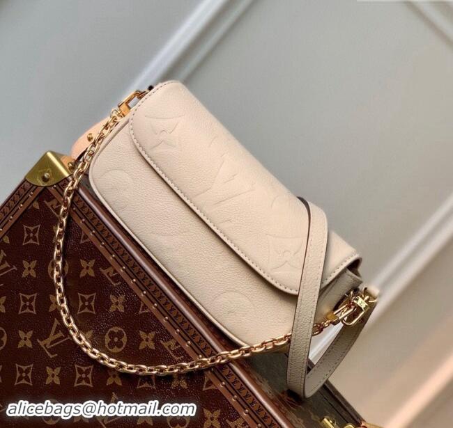 Promotional Louis Vuitton Monogram Empreinte Wallet on Chain Ivy M82210 Cream White 2023