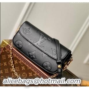 Super Quality Louis Vuitton Monogram Empreinte Wallet on Chain Ivy M82210 Black 2023