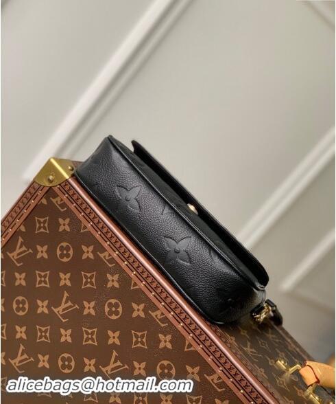 Super Quality Louis Vuitton Monogram Empreinte Wallet on Chain Ivy M82210 Black 2023