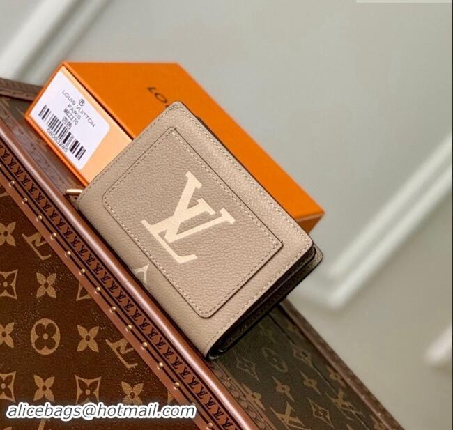 Famous Brand Louis Vuitton Monogram Empreinte Clea Wallet M82370 Grey/Cream 2023