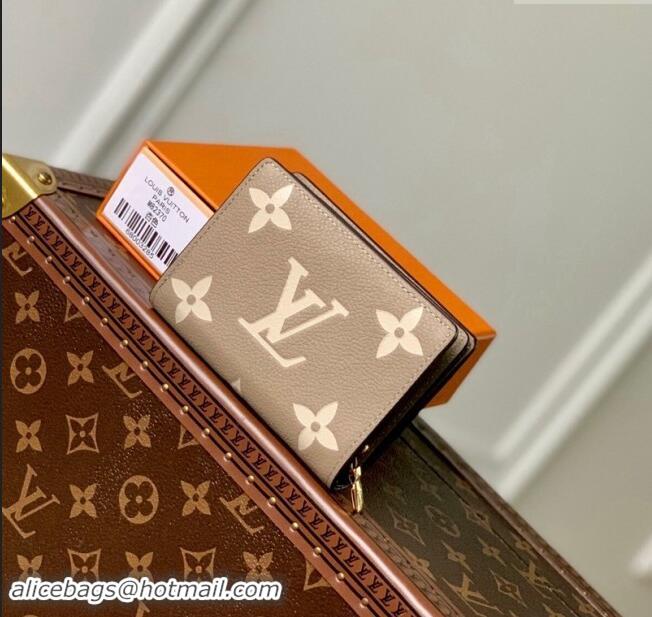 Famous Brand Louis Vuitton Monogram Empreinte Clea Wallet M82370 Grey/Cream 2023