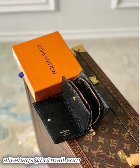 New Design Louis Vuitton Monogram Empreinte Leather Clea Wallet M82370 Black/Beige 2023