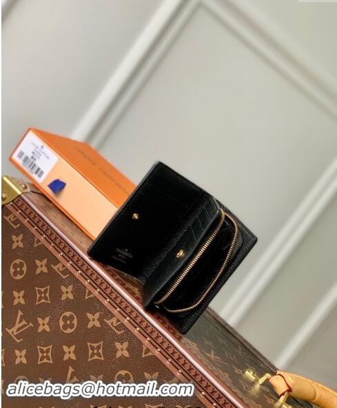 New Design Louis Vuitton Monogram Empreinte Leather Clea Wallet M82370 Black/Beige 2023