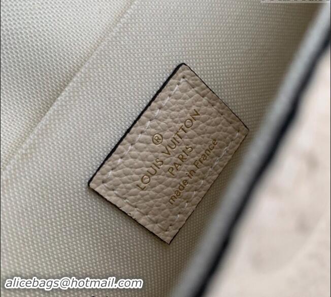 Top Quality Louis Vuitton Monogram Empreinte Felicie Pochette Chain Mini Bag M82363 Cream Beige 2023