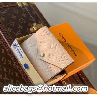 Top Grade Louis Vuitton Monogram Empreinte Victorine Wallet M82344 Cream Beige 2023