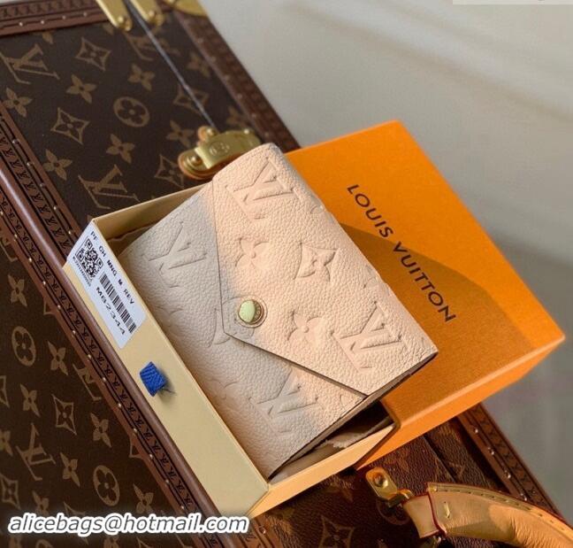 Top Grade Louis Vuitton Monogram Empreinte Victorine Wallet M82344 Cream Beige 2023