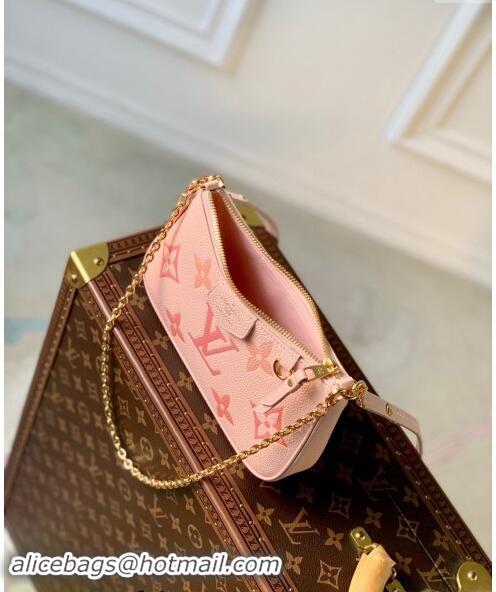 Top Quality Louis Vuitton Monogram Empreinte Easy Pouch on Strap Mini Bag M82346 Gradient Pink 2023