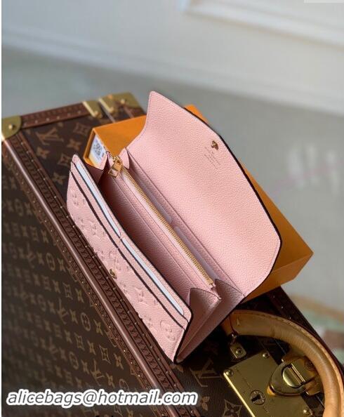 Well Crafted Louis Vuitton Monogram Empreinte Sarah Wallet M82257 Light Pink 2023