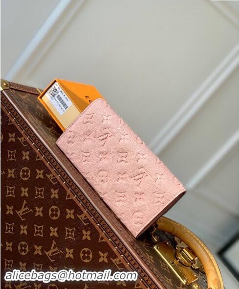 Well Crafted Louis Vuitton Monogram Empreinte Sarah Wallet M82257 Light Pink 2023