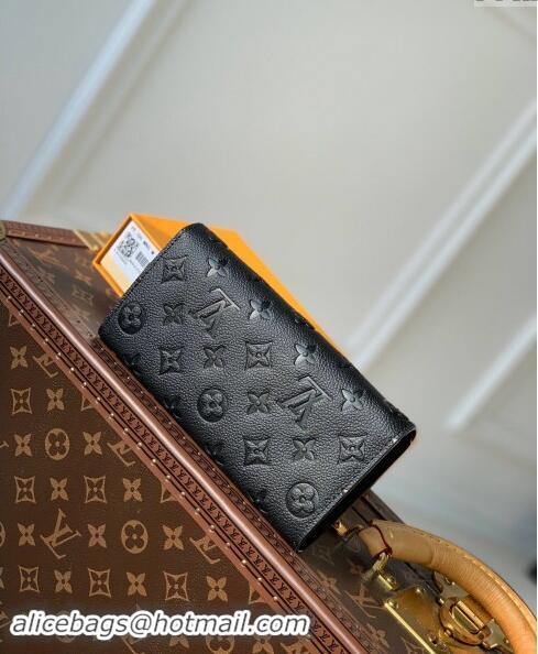 Best Price Louis Vuitton Monogram Empreinte Sarah Wallet M82257 Black 2023