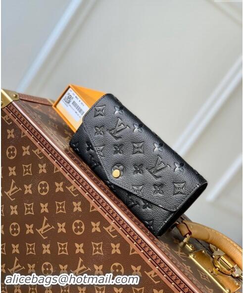 Best Price Louis Vuitton Monogram Empreinte Sarah Wallet M82257 Black 2023