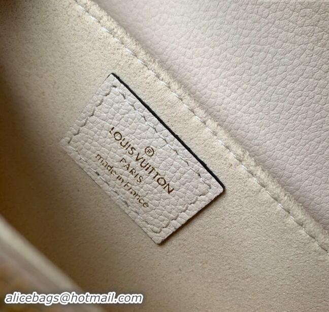 Super Quality Louis Vuitton Monogram Empreinte Pochette Metis East West Bag M22942 Cream