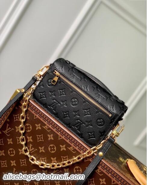 Promotional Louis Vuitton Monogram Empreinte Pochette Metis East West Bag M46595 Black