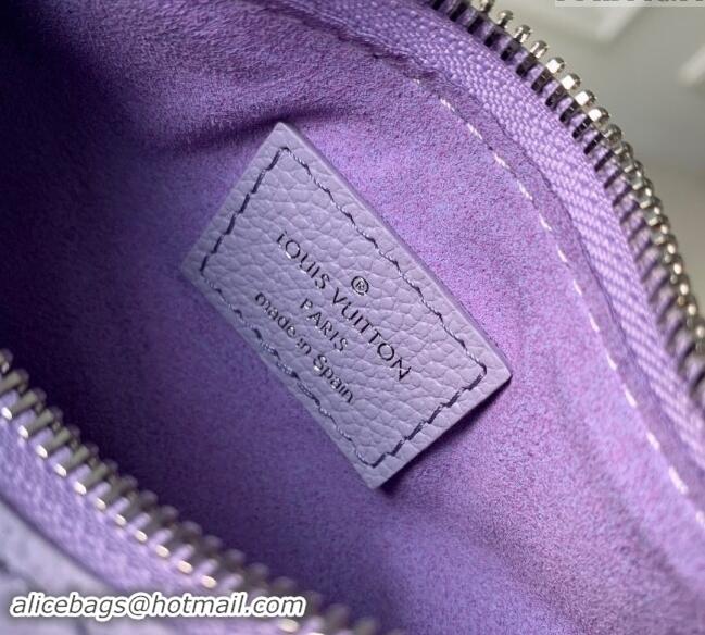 Top Quality Louis Vuitton Monogram Empreinte Mini Moon Hobo Bag M82426 Iris Purple