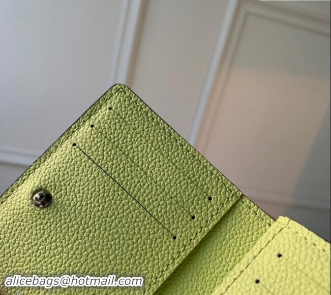 Top Grade Louis Vuitton Monogram Empreinte Clea Wallet M82515 Green