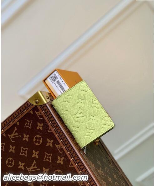 Top Grade Louis Vuitton Monogram Empreinte Clea Wallet M82515 Green