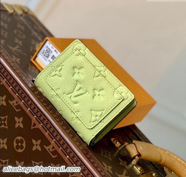 Top Grade Louis Vuitton Monogram Empreinte Clea Wallet M82515 Green