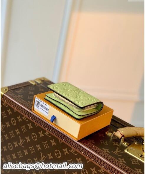 Top Grade Louis Vuitton Monogram Empreinte Clea Wallet M82515 Green