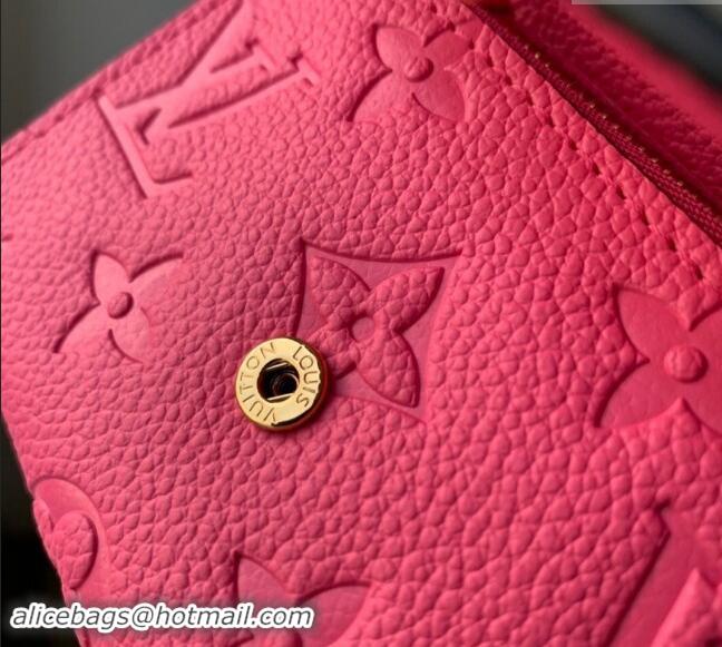 Promotional Louis Vuitton Monogram Empreinte Rosalie Coin Purse Wallet M82485 Pink