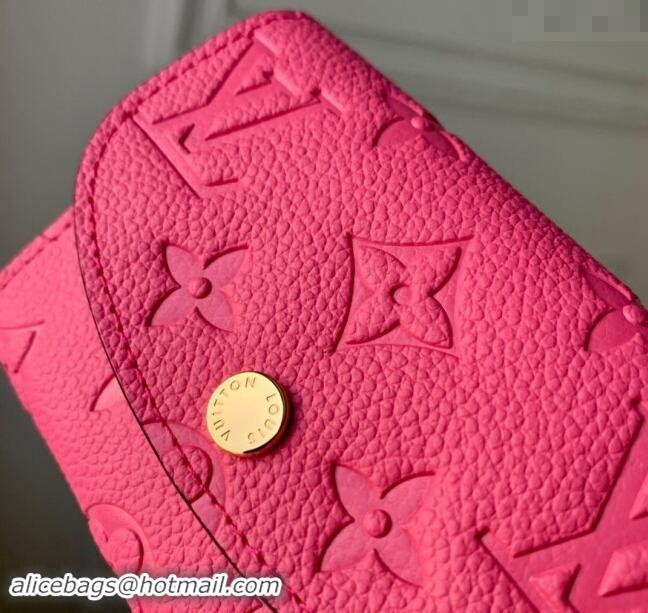 Promotional Louis Vuitton Monogram Empreinte Rosalie Coin Purse Wallet M82485 Pink