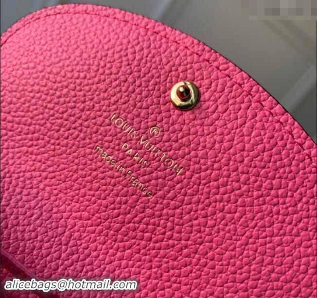 Promotional Louis Vuitton Monogram Empreinte Rosalie Coin Purse Wallet M82485 Pink