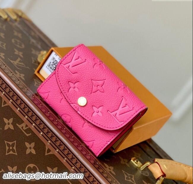 Promotional Louis Vuitton Monogram Empreinte Rosalie Coin Purse Wallet M82485 Pink