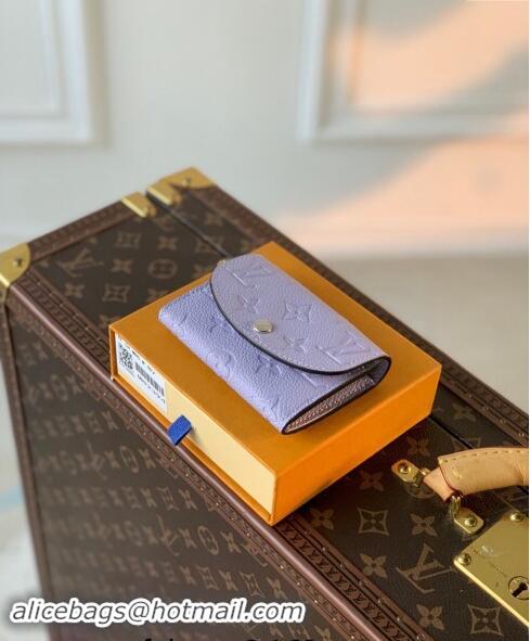 Super Quality Louis Vuitton Monogram Empreinte Rosalie Coin Purse Wallet M82394 Iris Purple